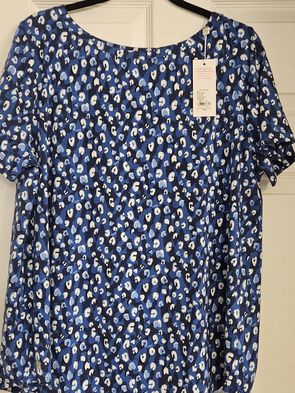 Lilly Pulitzer Key West Top Starlight Navy You're An Animal Sz XL